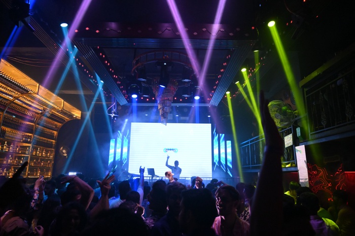 DJ VIC performing at a club night in Bangalore