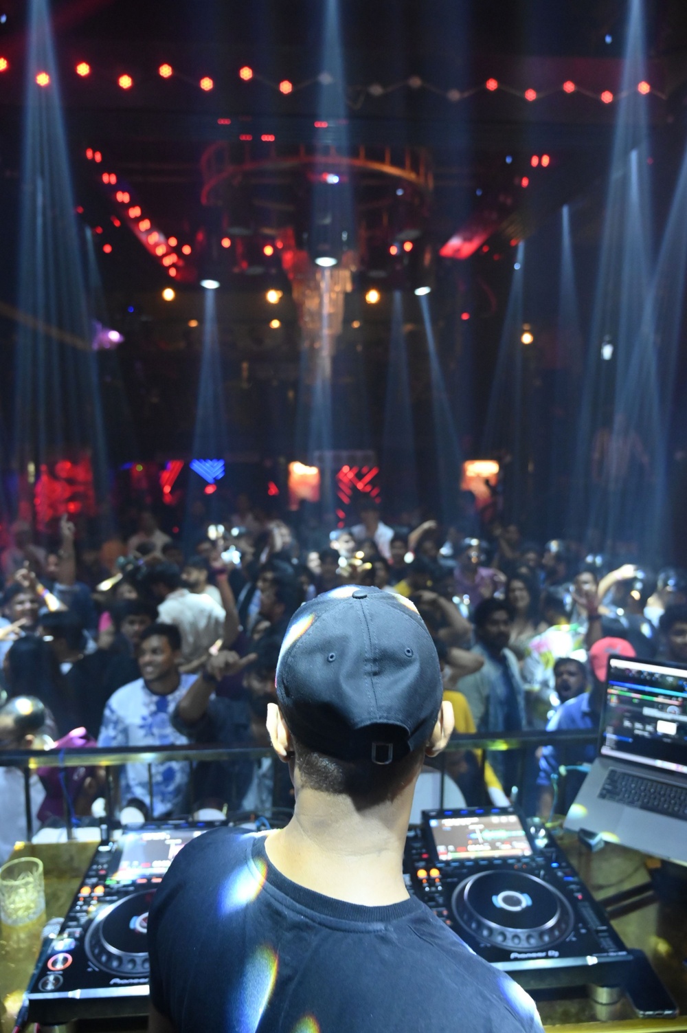 DJ VIC performing at a large-format live event