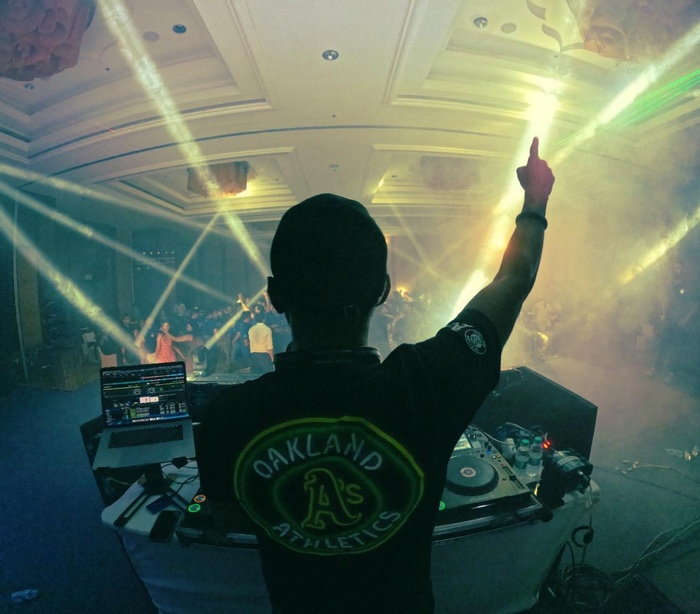 DJ VIC at a concert stage performance