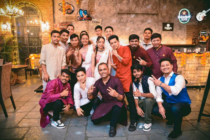 DJ VIC performing at a destination wedding celebration